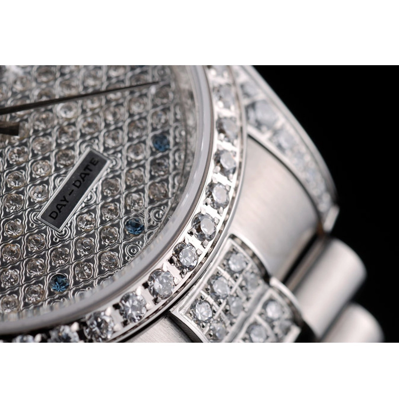 Rolex copies cheap Steel Bracelet 41986 Diamond Rolex Stainless Dial DayDate Plated Diamond Plated 0815